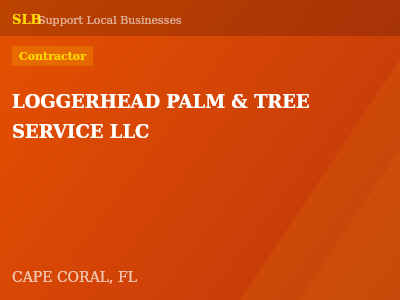 LOGGERHEAD PALM & TREE SERVICE LLC — Contractor in CAPE CORAL, FL