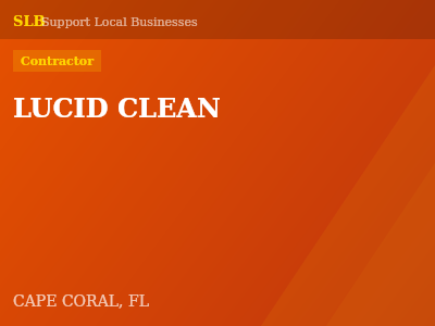 LUCID CLEAN — Contractor in CAPE CORAL, FL