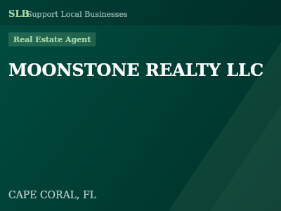 MOONSTONE REALTY LLC — Real Estate Agent in CAPE CORAL, FL