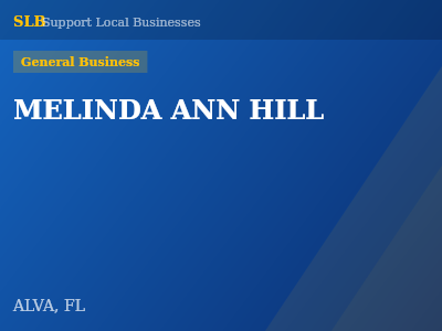 MELINDA ANN HILL — General Business in ALVA, FL