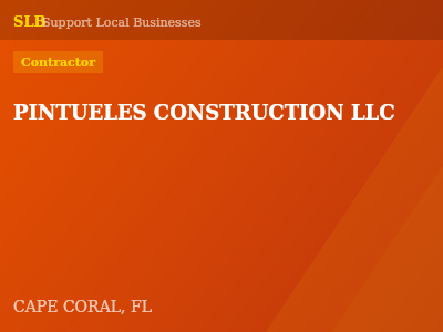PINTUELES CONSTRUCTION LLC — Contractor in CAPE CORAL, FL