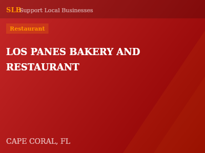 LOS PANES BAKERY AND RESTAURANT — Restaurant in CAPE CORAL, FL