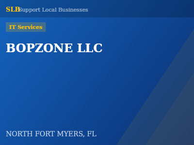 BOPZONE LLC — IT Services in NORTH FORT MYERS, FL