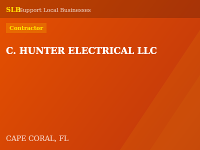 C. HUNTER ELECTRICAL LLC — Contractor in CAPE CORAL, FL