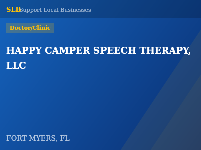 HAPPY CAMPER SPEECH THERAPY, LLC — Doctor/Clinic in FORT MYERS, FL