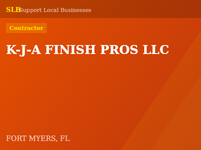 K-J-A FINISH PROS LLC — Contractor in FORT MYERS, FL