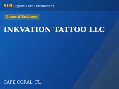 INKVATION TATTOO LLC — General Business in CAPE CORAL, FL