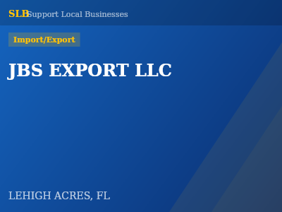 JBS EXPORT LLC — Import/Export in LEHIGH ACRES, FL