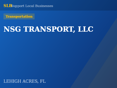NSG TRANSPORT, LLC — Transportation in LEHIGH ACRES, FL