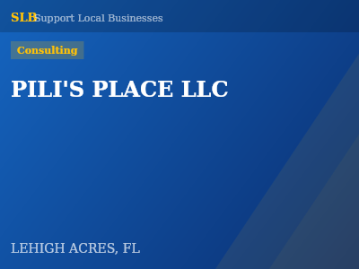 PILI'S PLACE LLC — Consulting in LEHIGH ACRES, FL