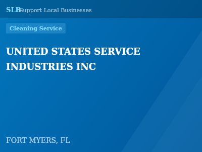 UNITED STATES SERVICE INDUSTRIES INC — Cleaning Service in FORT MYERS, FL