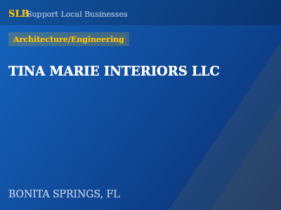 TINA MARIE INTERIORS LLC — Architecture/Engineering in BONITA SPRINGS, FL