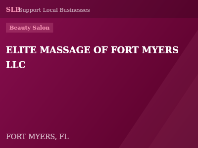 ELITE MASSAGE OF FORT MYERS LLC — Beauty Salon in FORT MYERS, FL