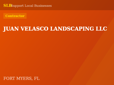 JUAN VELASCO LANDSCAPING LLC — Contractor in FORT MYERS, FL