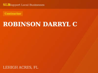 ROBINSON DARRYL C — Contractor in LEHIGH ACRES, FL