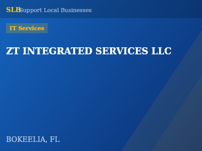 ZT INTEGRATED SERVICES LLC — IT Services in BOKEELIA, FL
