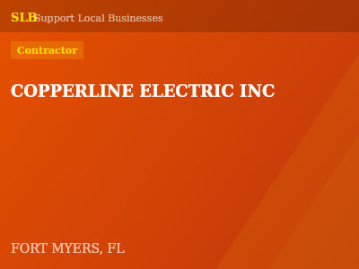 COPPERLINE ELECTRIC INC — Contractor in FORT MYERS, FL