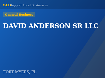 DAVID ANDERSON SR LLC — General Business in FORT MYERS, FL