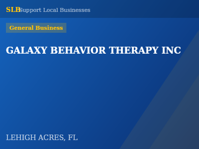 GALAXY BEHAVIOR THERAPY INC — General Business in LEHIGH ACRES, FL
