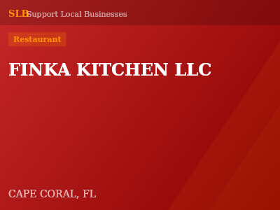 FINKA KITCHEN LLC — Restaurant in CAPE CORAL, FL