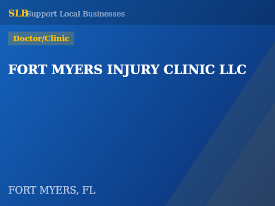 FORT MYERS INJURY CLINIC LLC — Doctor/Clinic in FORT MYERS, FL