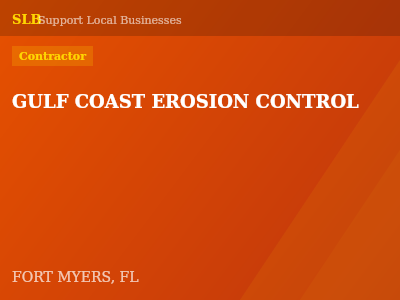 GULF COAST EROSION CONTROL — Contractor in FORT MYERS, FL