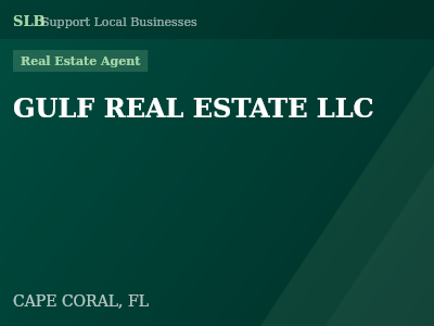 GULF REAL ESTATE LLC — Real Estate Agent in CAPE CORAL, FL
