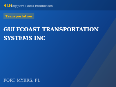 GULFCOAST TRANSPORTATION SYSTEMS INC — Transportation in FORT MYERS, FL