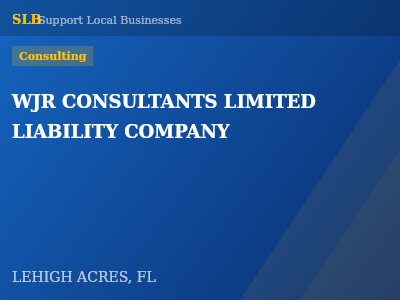 WJR CONSULTANTS LIMITED LIABILITY COMPANY — Consulting in LEHIGH ACRES, FL