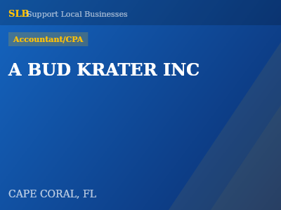 A BUD KRATER INC — Accountant/CPA in CAPE CORAL, FL