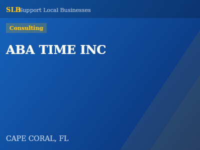ABA TIME INC — Consulting in CAPE CORAL, FL