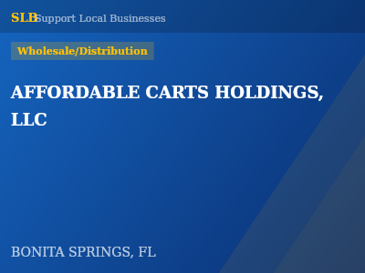 AFFORDABLE CARTS HOLDINGS, LLC — Wholesale/Distribution in BONITA SPRINGS, FL