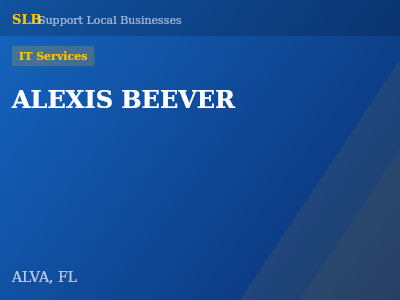 ALEXIS BEEVER — IT Services in ALVA, FL