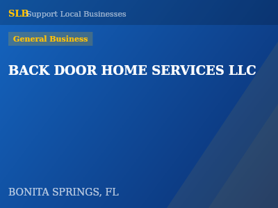 BACK DOOR HOME SERVICES LLC — General Business in BONITA SPRINGS, FL
