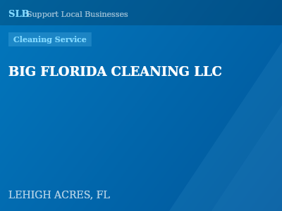 BIG FLORIDA CLEANING LLC — Cleaning Service in LEHIGH ACRES, FL