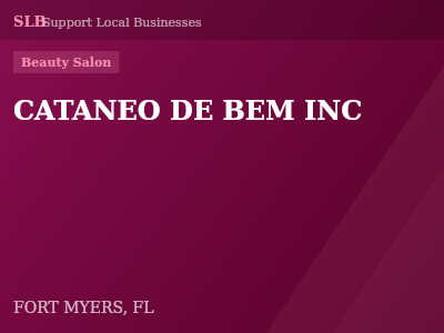 CATANEO DE BEM INC — Beauty Salon in FORT MYERS, FL