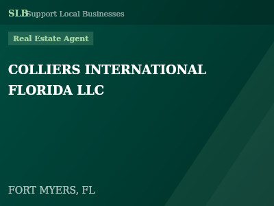 COLLIERS INTERNATIONAL FLORIDA LLC — Real Estate Agent in FORT MYERS, FL