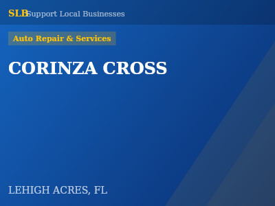 CORINZA CROSS — Auto Repair & Services in LEHIGH ACRES, FL