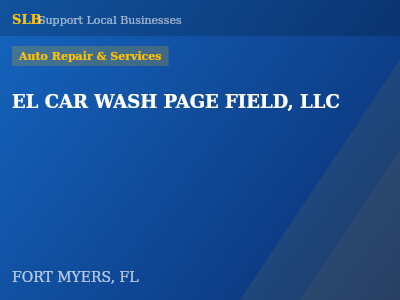 EL CAR WASH PAGE FIELD, LLC — Auto Repair & Services in FORT MYERS, FL