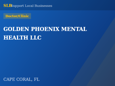 GOLDEN PHOENIX MENTAL HEALTH LLC — Doctor/Clinic in CAPE CORAL, FL