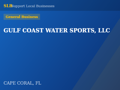 GULF COAST WATER SPORTS, LLC — General Business in CAPE CORAL, FL