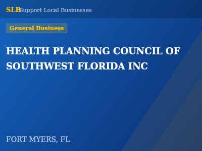 HEALTH PLANNING COUNCIL OF SOUTHWEST FLORIDA INC — General Business in FORT MYERS, FL