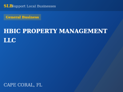 HBIC PROPERTY MANAGEMENT LLC — General Business in CAPE CORAL, FL