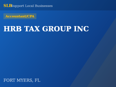 HRB TAX GROUP INC — Accountant/CPA in FORT MYERS, FL