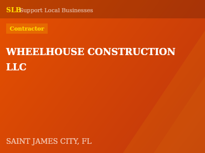 WHEELHOUSE CONSTRUCTION LLC — Contractor in SAINT JAMES CITY, FL