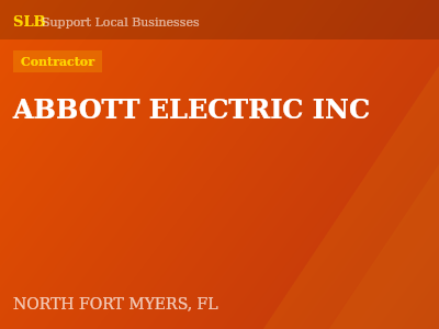 ABBOTT ELECTRIC INC — Contractor in NORTH FORT MYERS, FL