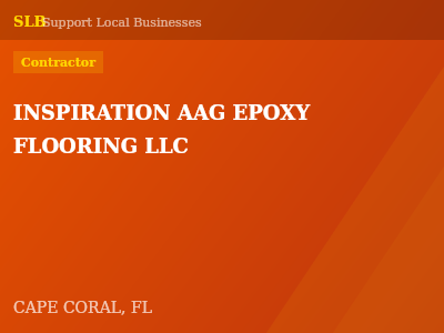 INSPIRATION AAG EPOXY FLOORING LLC — Contractor in CAPE CORAL, FL