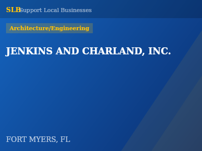 JENKINS AND CHARLAND, INC. — Architecture/Engineering in FORT MYERS, FL