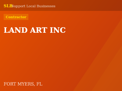 LAND ART INC — Contractor in FORT MYERS, FL