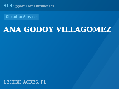 ANA GODOY VILLAGOMEZ — Cleaning Service in LEHIGH ACRES, FL